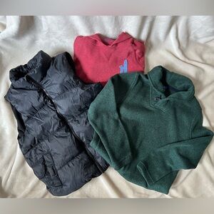 Lot of 3 Boys' Outerwear, Old Navy/ Johnnie-O, Size 6-7